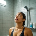 競泳美女、シャワー中 10枚目