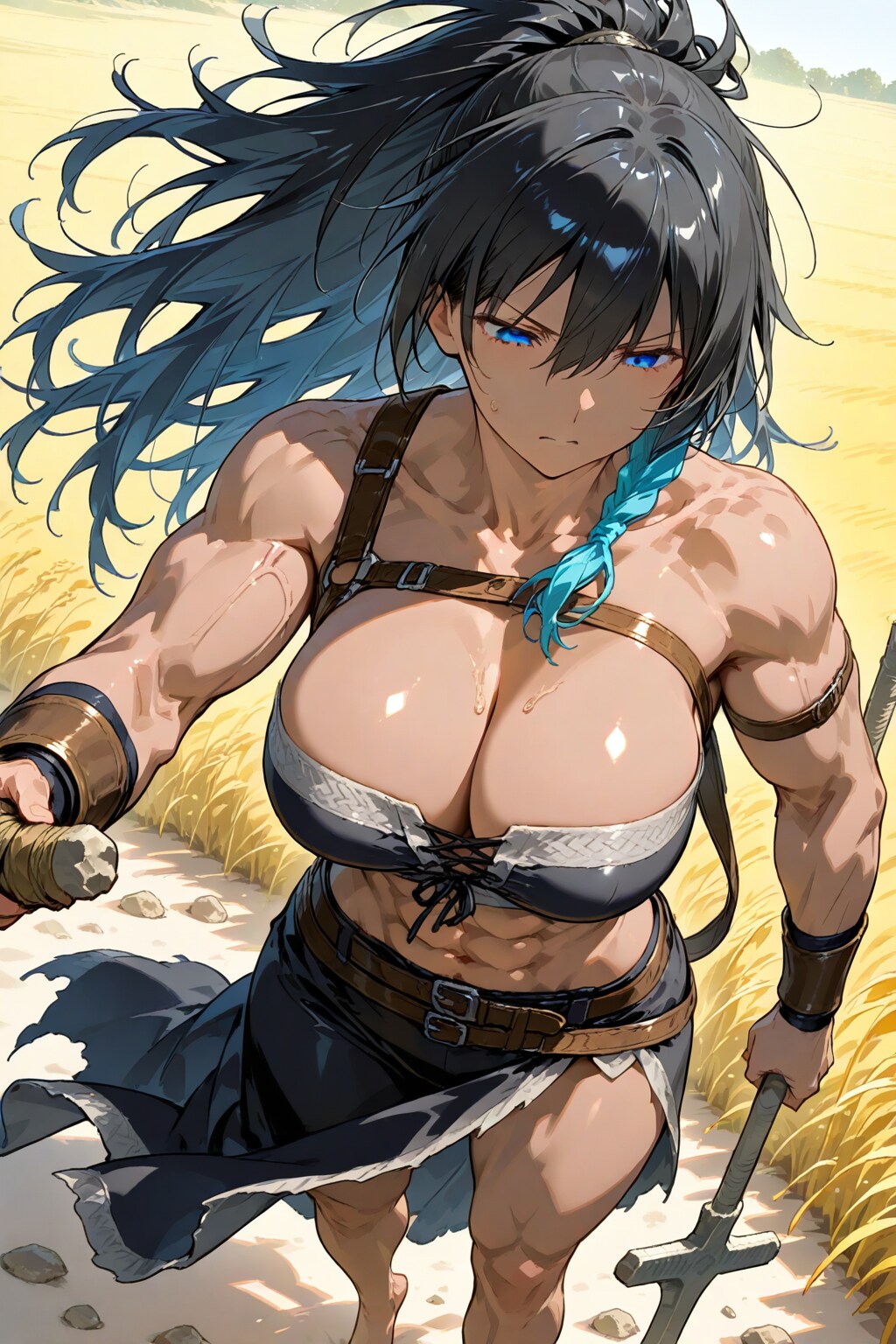 小麦色の女戦士