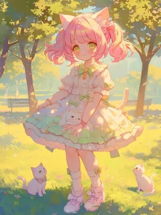 子ねこと一緒