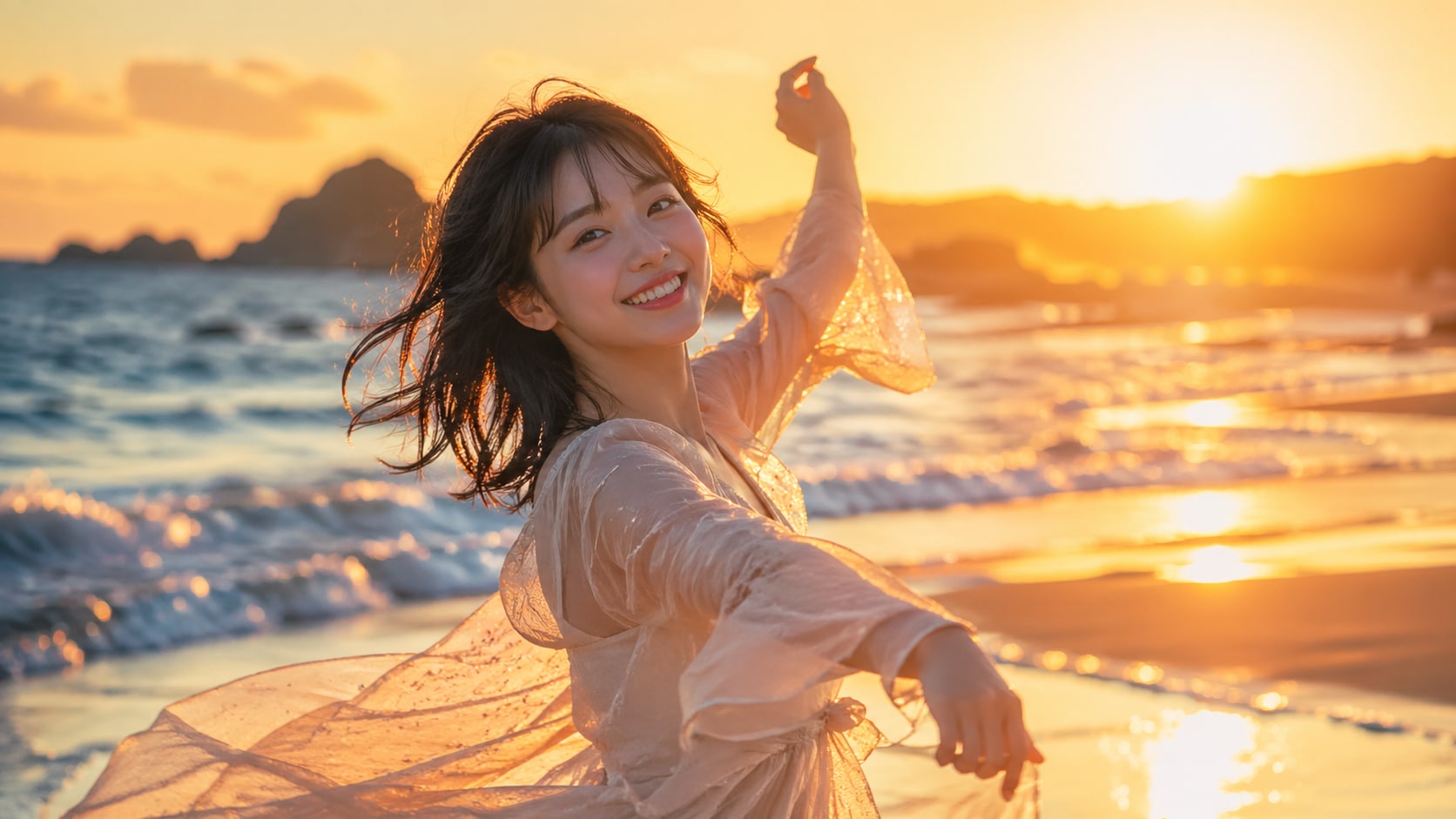 サンセット　ダンシング！そんな言葉あるのかな？