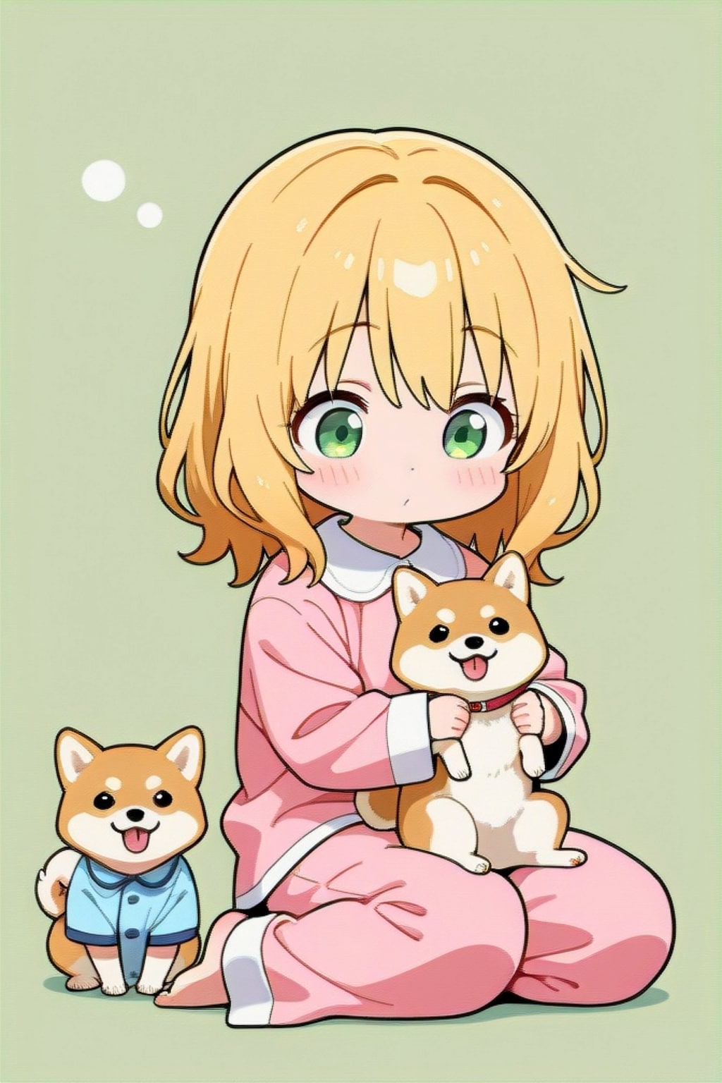 近松沙也ちゃんと柴犬
