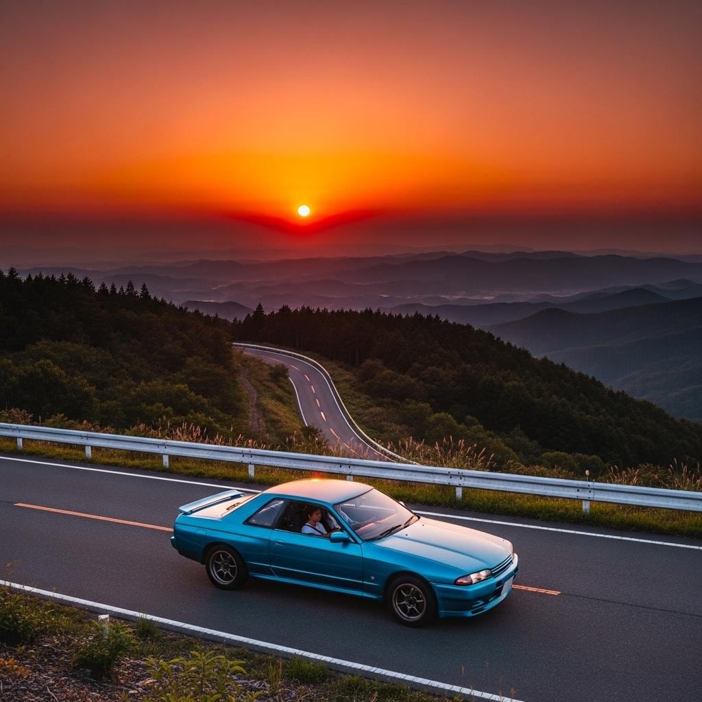 懐かしい稜線のドライブ