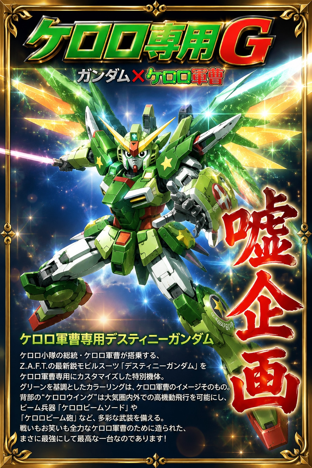 ケロロ軍曹専用デスティニーガンダム