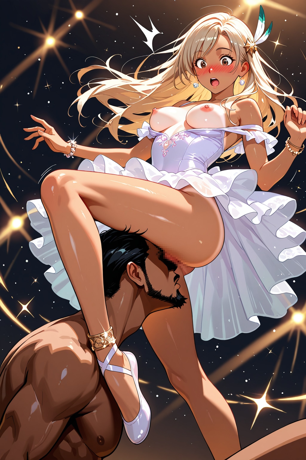 ガン見おじさん♡　演目を邪魔されちゃうバレリーナのお姉さん