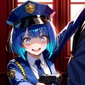 婦警の青髪ちゃん 2枚目