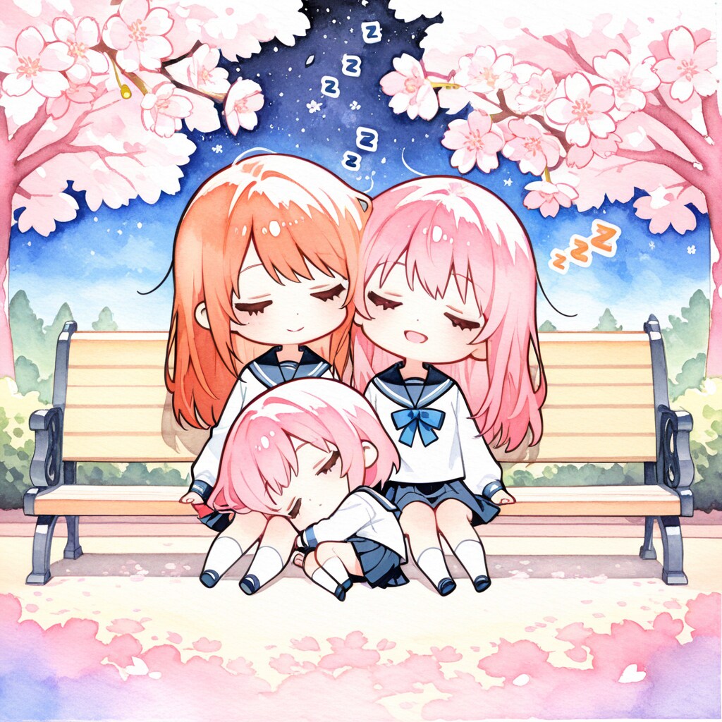 仲良しちゃんの春眠