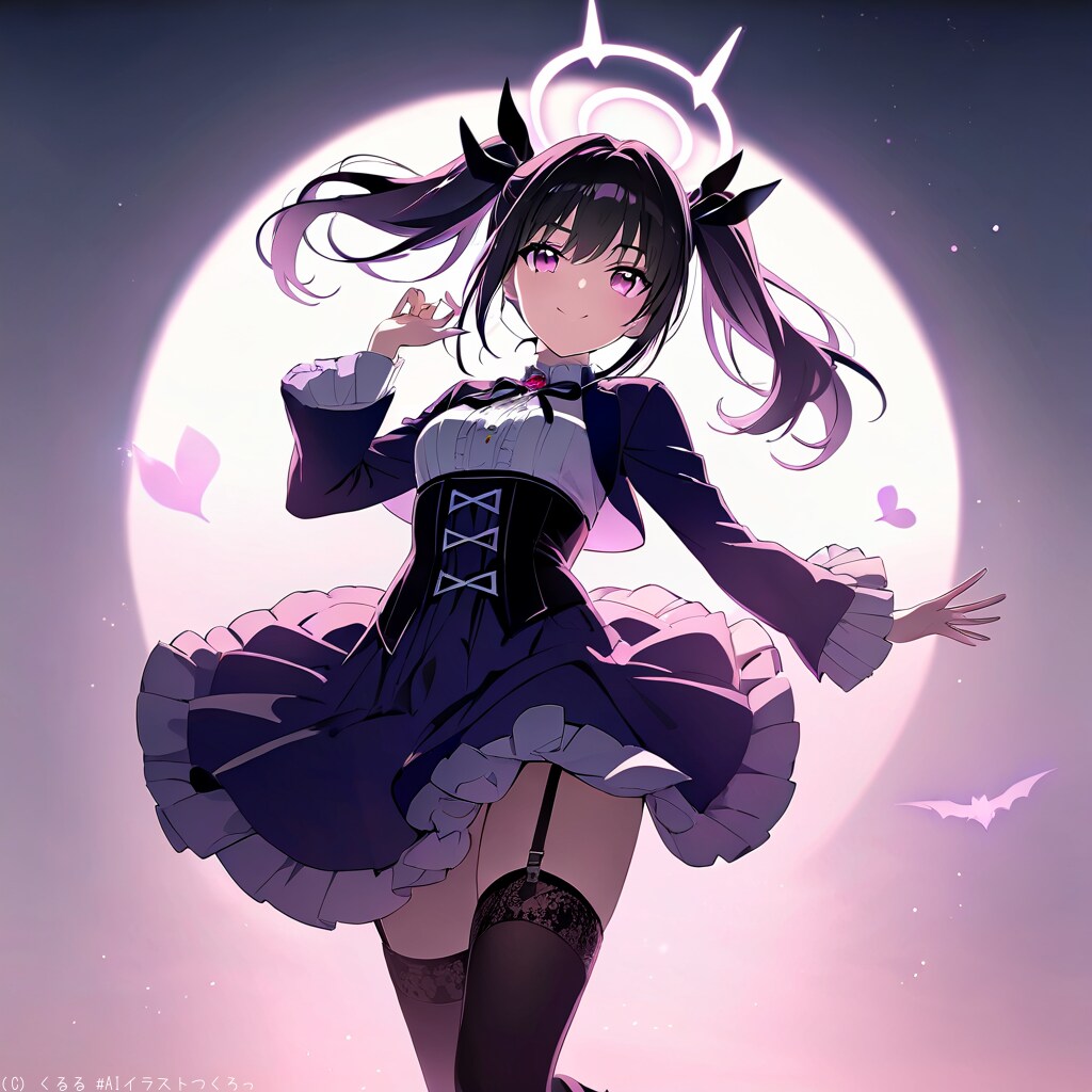 闇属性のゴシック魔法少女 | の人気AIイラスト・グラビア