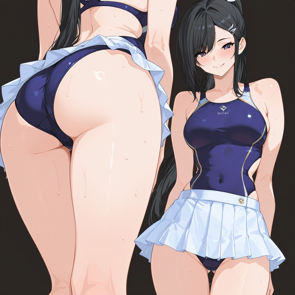 APRICOTでスク水スカート