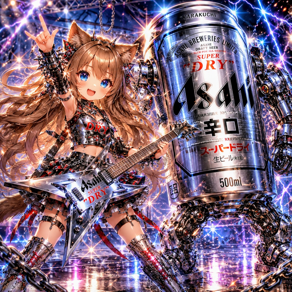 メタル化した小さな女の子
