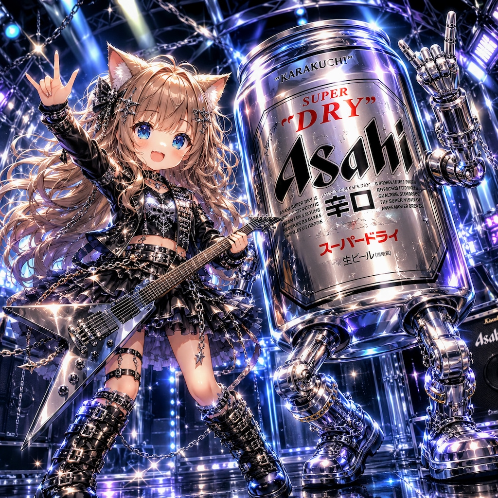 メタル化した小さな女の子