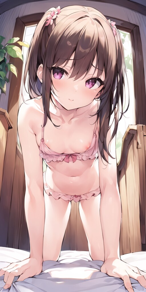 AI胸チラ画像特集の作品 貧乳チラ