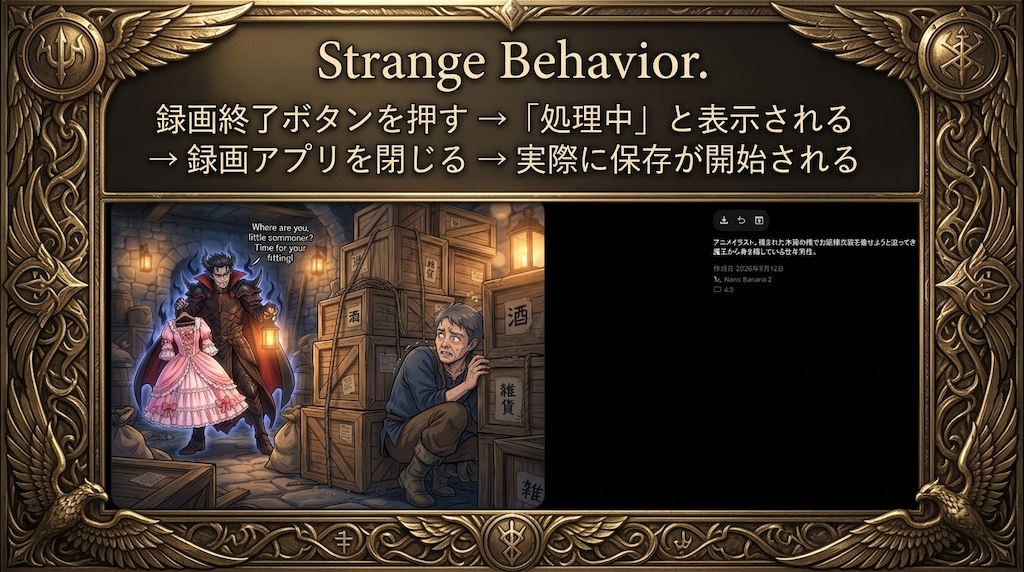 録画アプリ(Gemini Canvas式)を生成してみた感じ