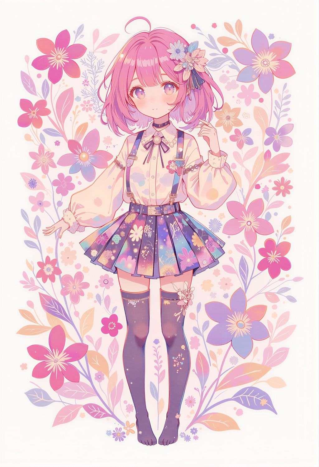 ピンクの髪の女の子 2
