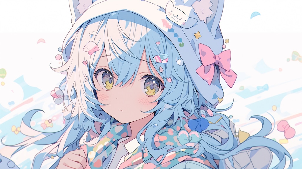 青髪少女のふわふわ冬物語