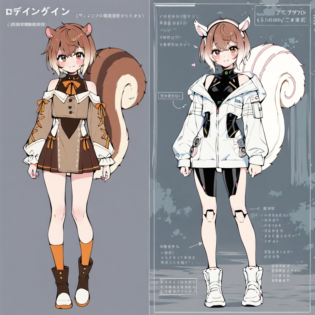 栗鼠系メカ娘 | の人気AIイラスト・グラビア