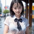 濡れ透けJK 3枚目