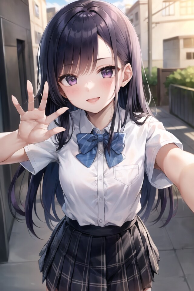 自撮り通話中
