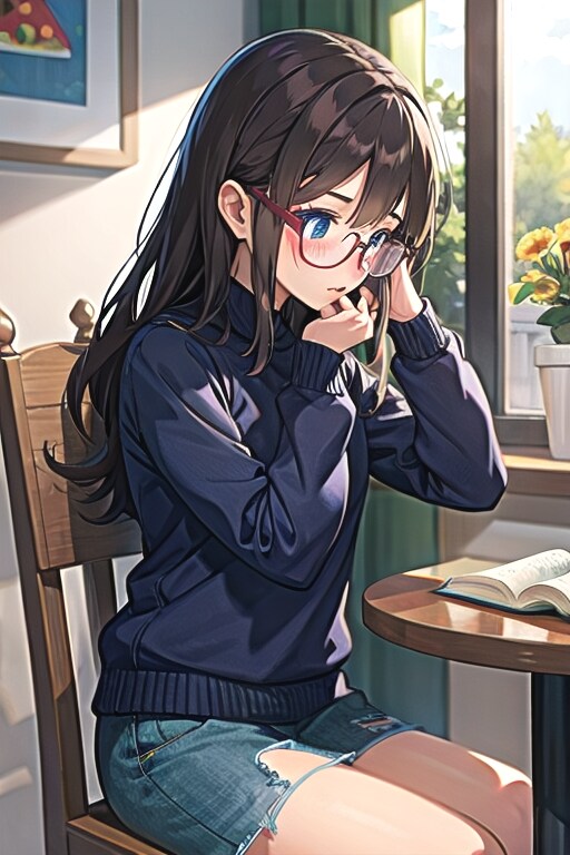 No.2 読書 | の人気AIイラスト・グラビア