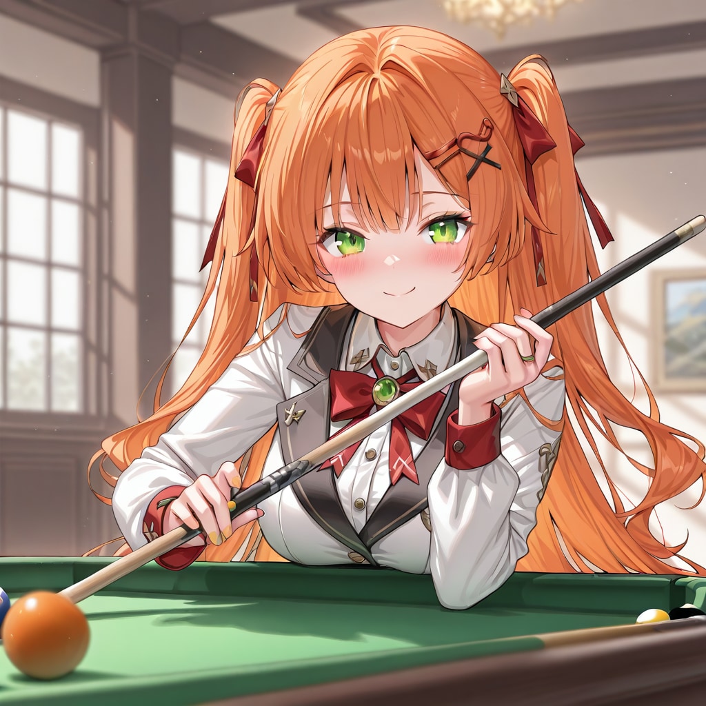 ビリヤードを楽しむ