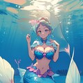 海の中で美しく舞う 3枚目