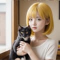 BarCatで猫と戯れるユイちゃん 8枚目