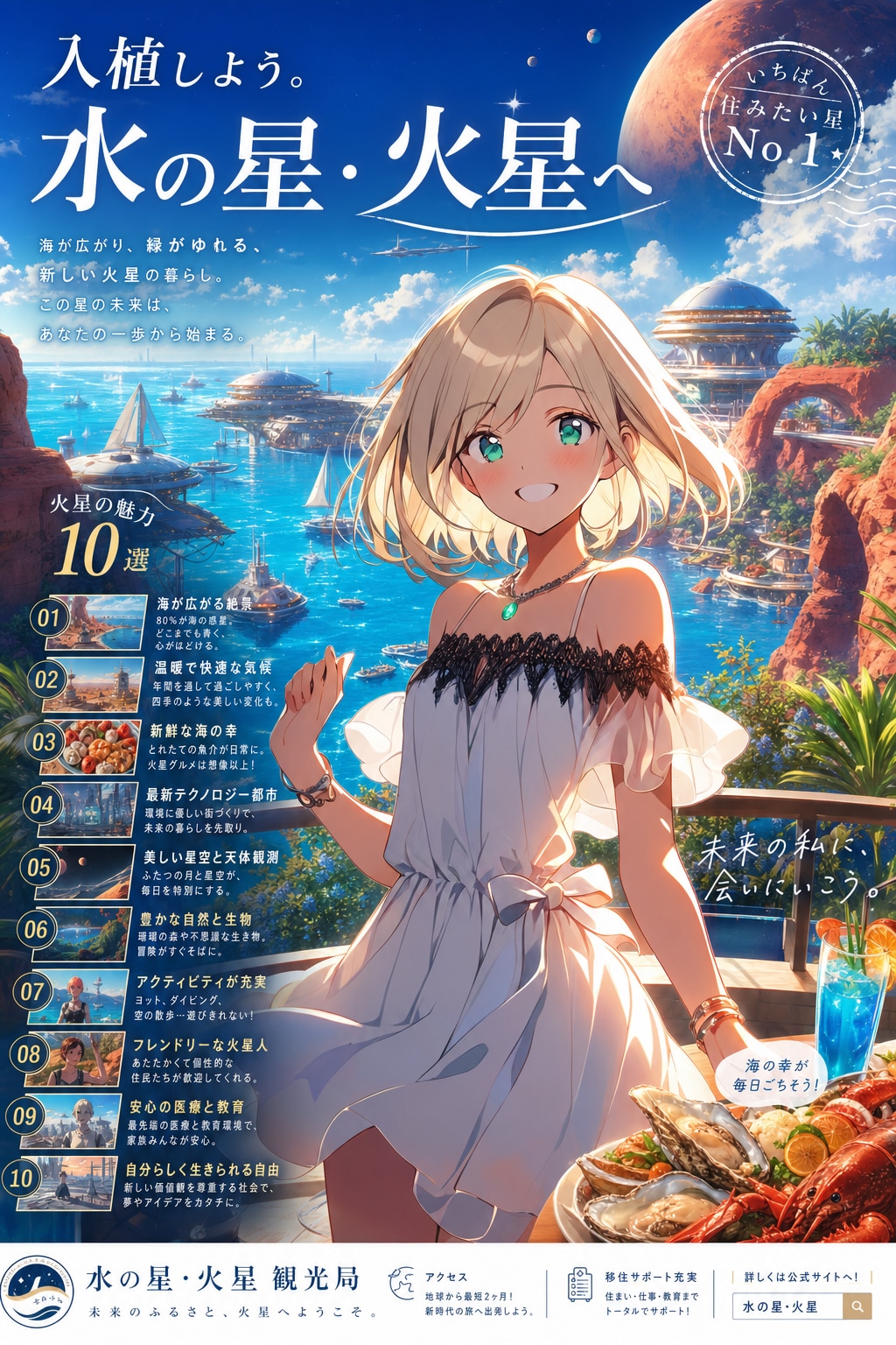 入植しよう。水の星・火星へ #小さな願い