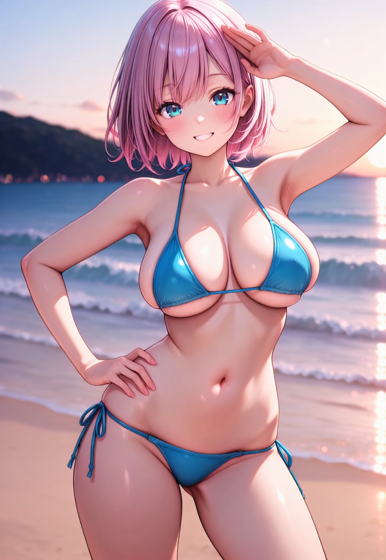 265（夕焼けの海岸）
