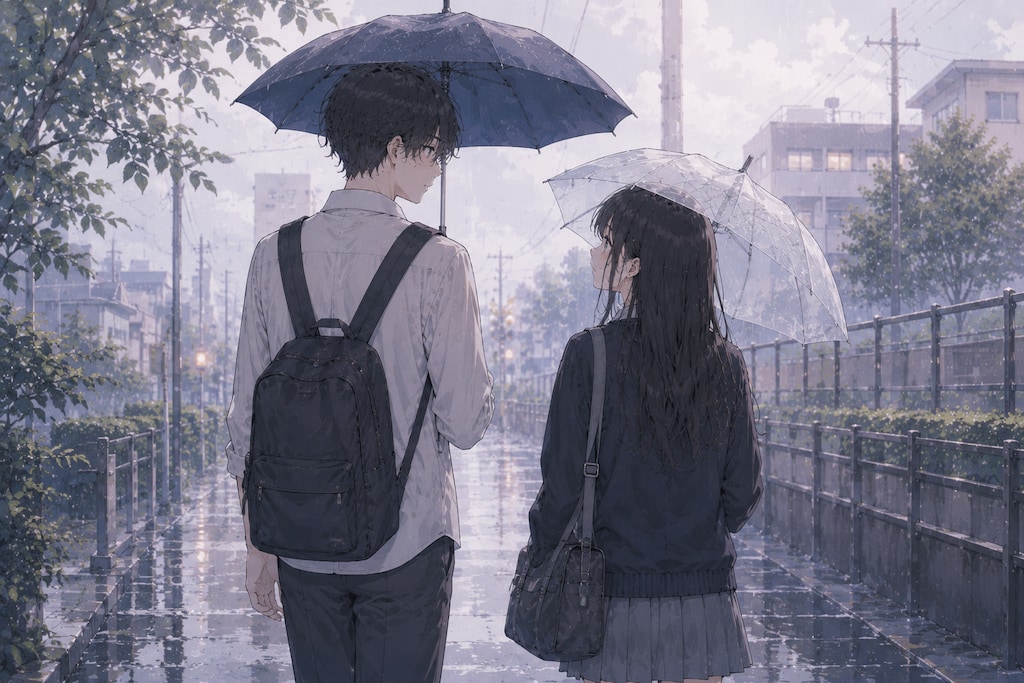 雨の日は柔らかな手触り☂️