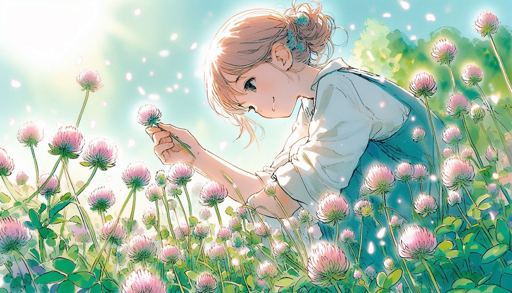誕生花　0509 クローバー | の人気AIイラスト・グラビア