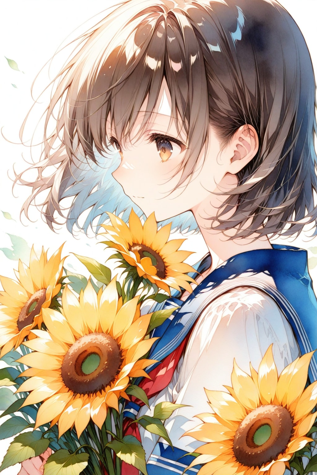 向日葵　(GRYPHON作成) | の人気AIイラスト・グラビア