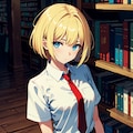 今日の「やけに凛々しい図書館司書」 2枚目
