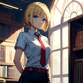 今日の「やけに凛々しい図書館司書」 3枚目