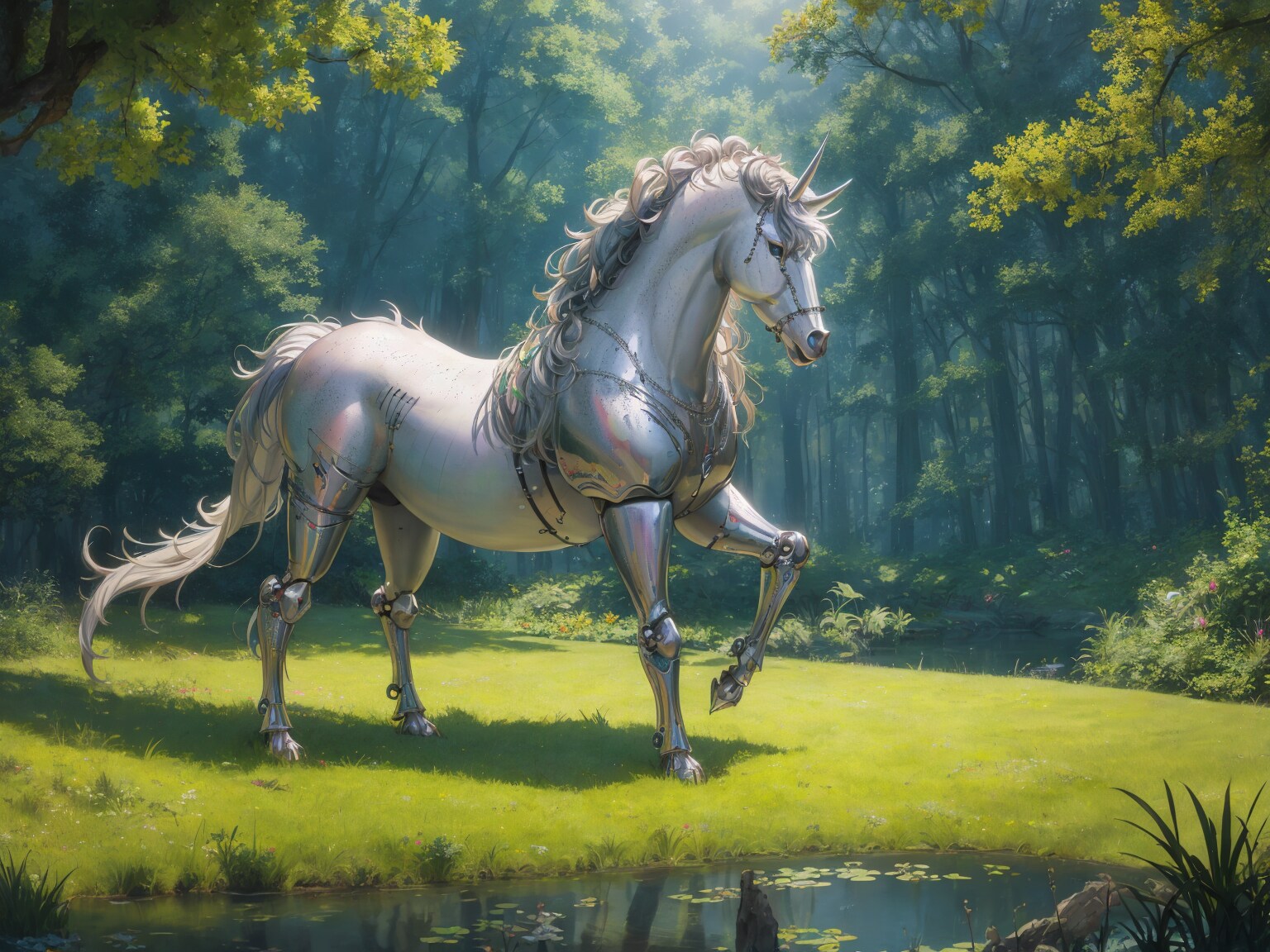 機械仕掛けの一角獣 その① | の人気AIイラスト・グラビア