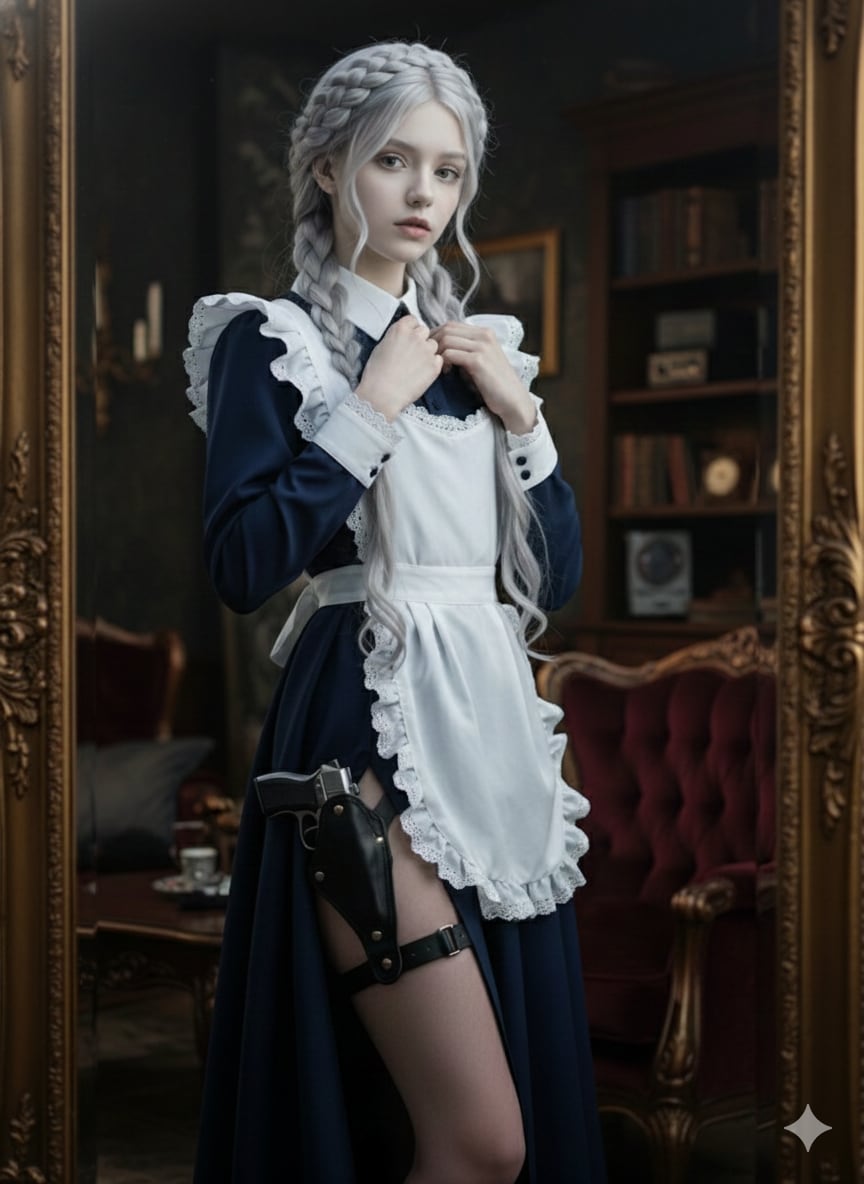 鏡の国のメイド | の人気AIイラスト・グラビア