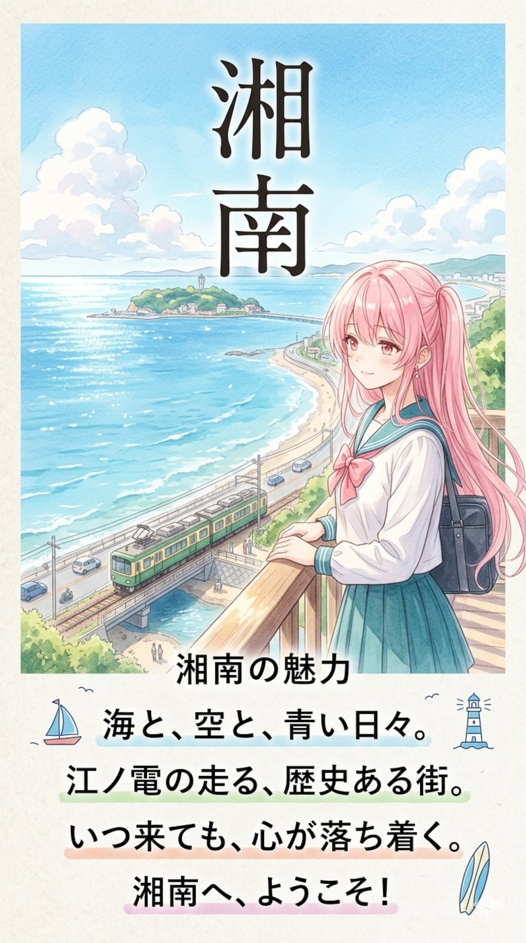 海が見える風景憧れます