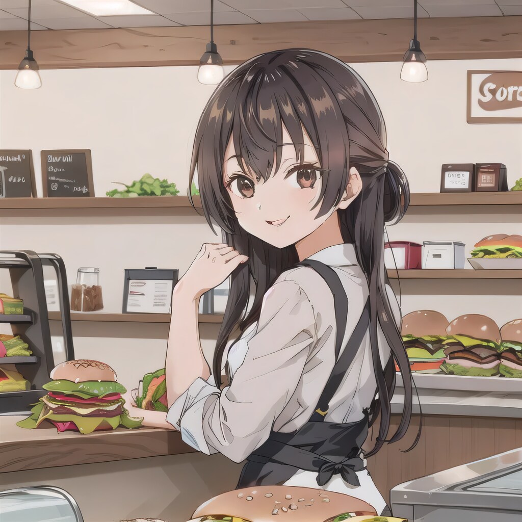 黒髪ロングでクルーの少女８