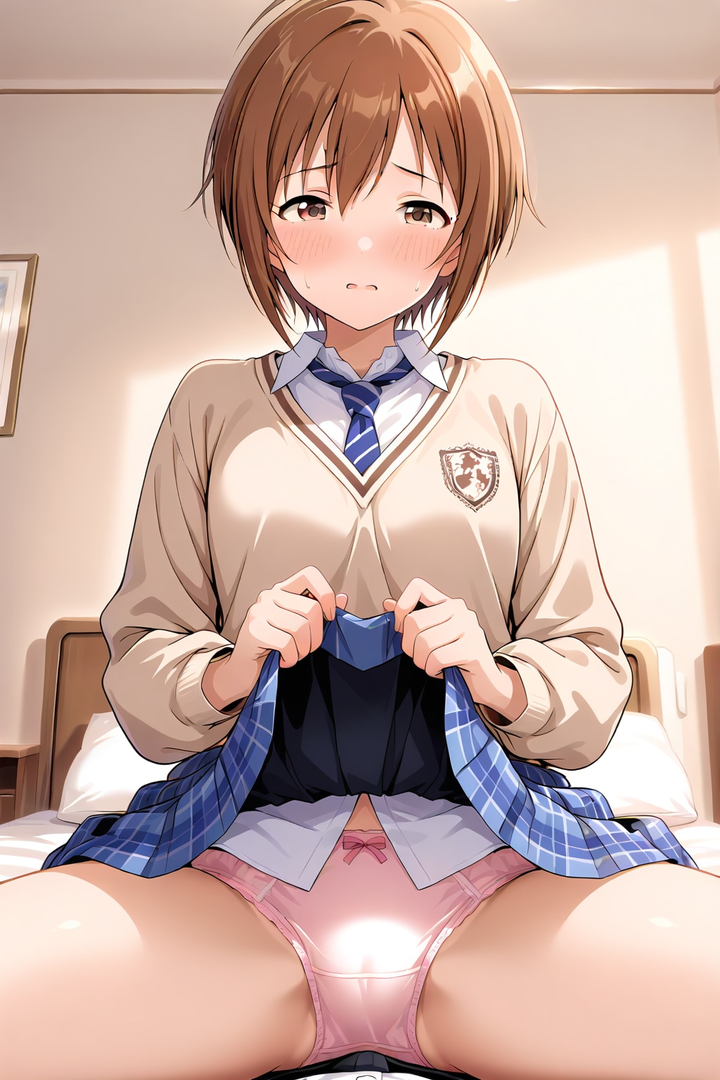 パンツを見せるJKちゃん