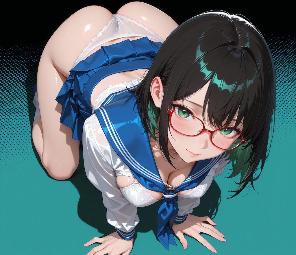 四つん這い