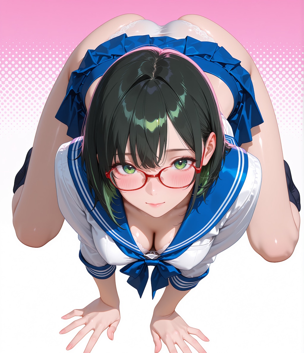 四つん這い