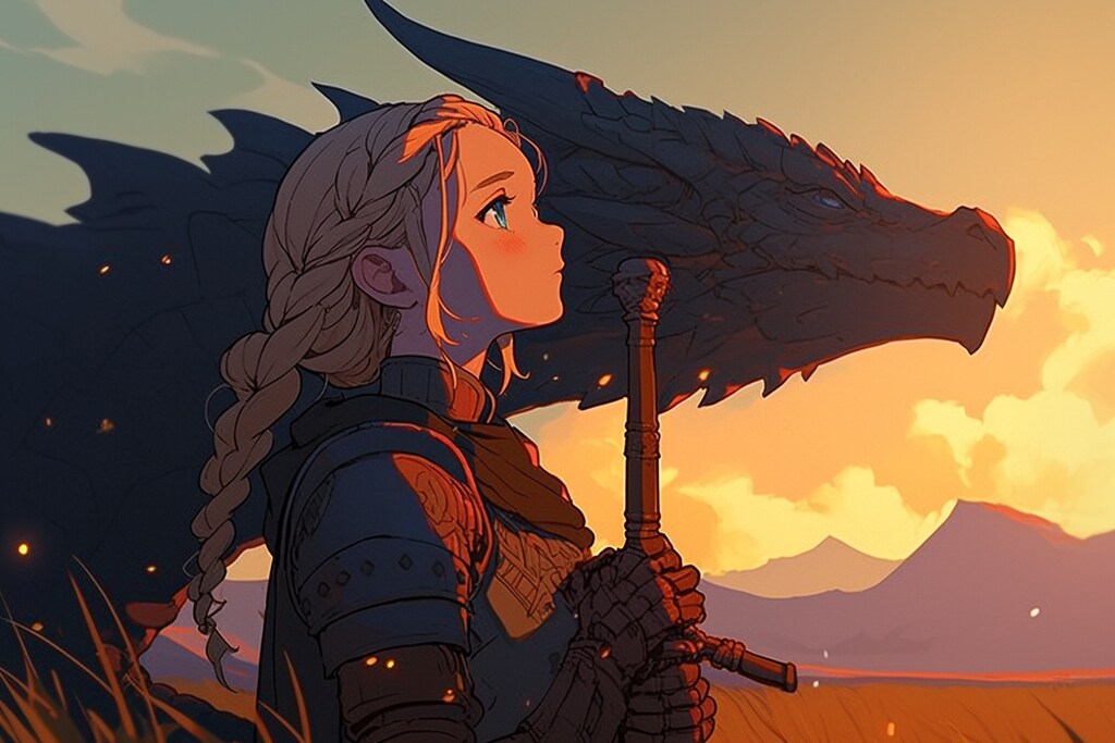 ドラゴンと少女（竜騎士）24