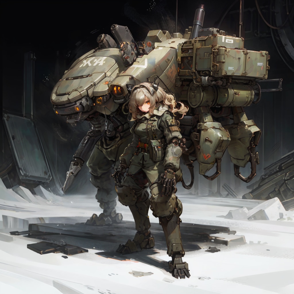 Girl and Robot1146