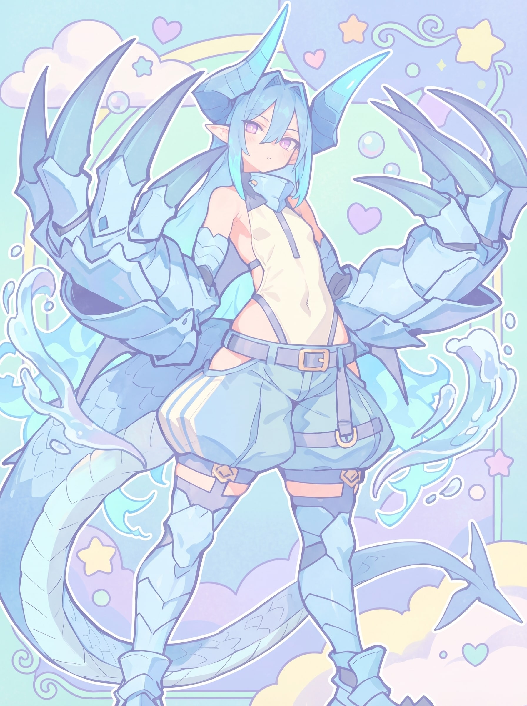 【貸】アゼロア(蒼) -AZEROA- | の人気AIイラスト・グラビア