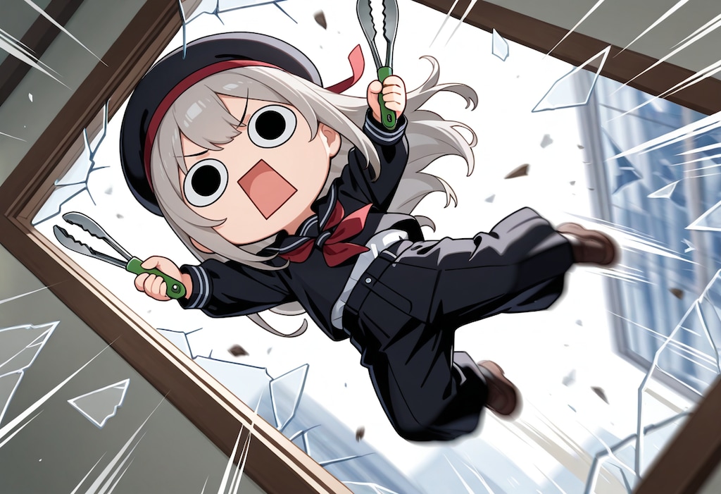 限界も窓硝子も突破してしまいよったえらいこっちゃ嬢