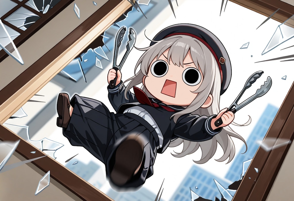 限界も窓硝子も突破してしまいよったえらいこっちゃ嬢