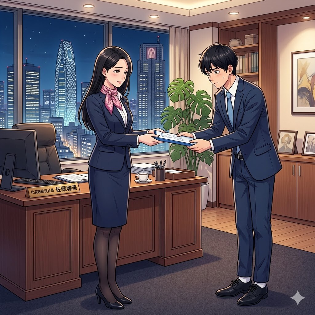 熟女社長と新人君