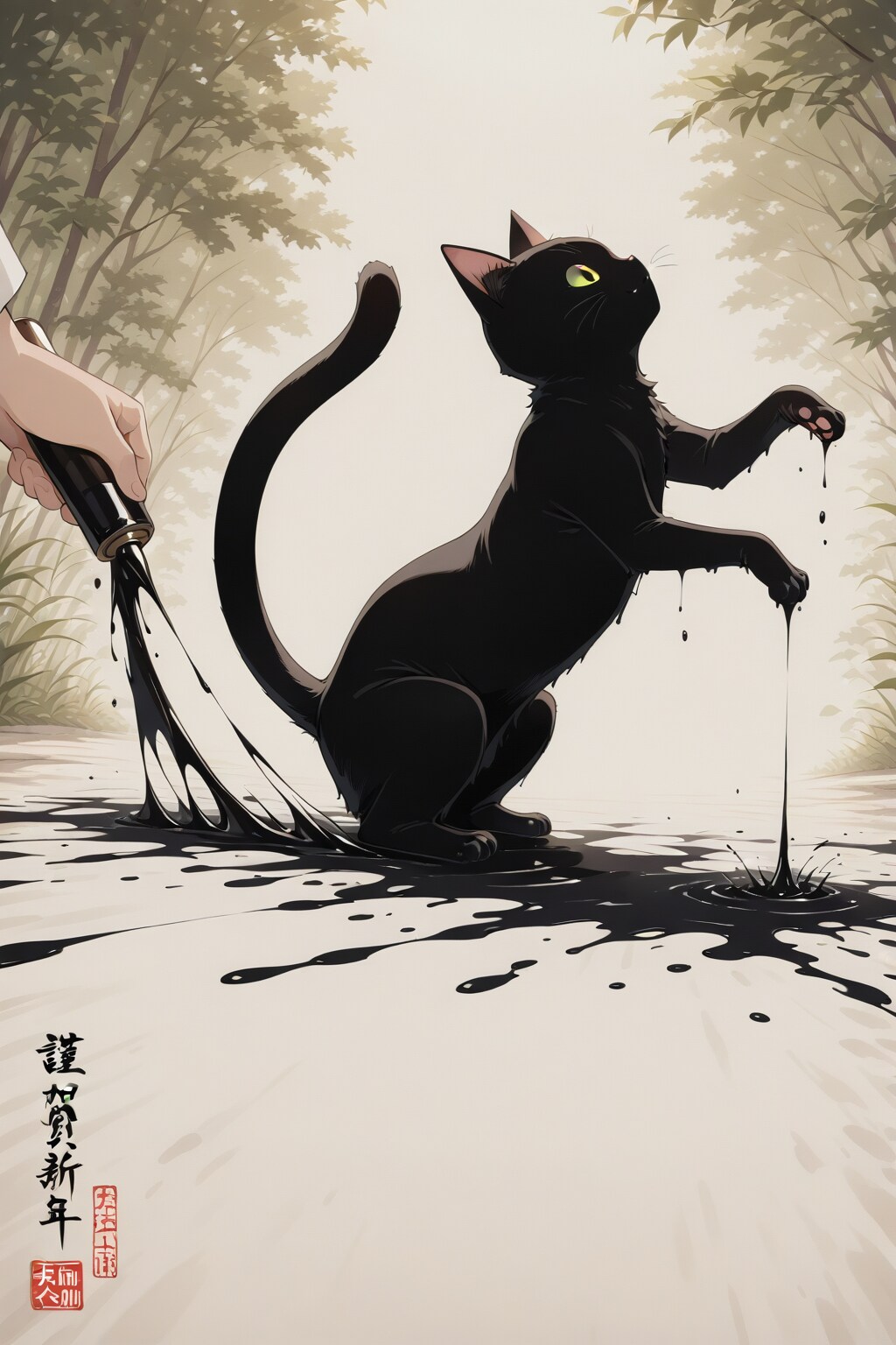 HARPY.   黒猫の年賀状