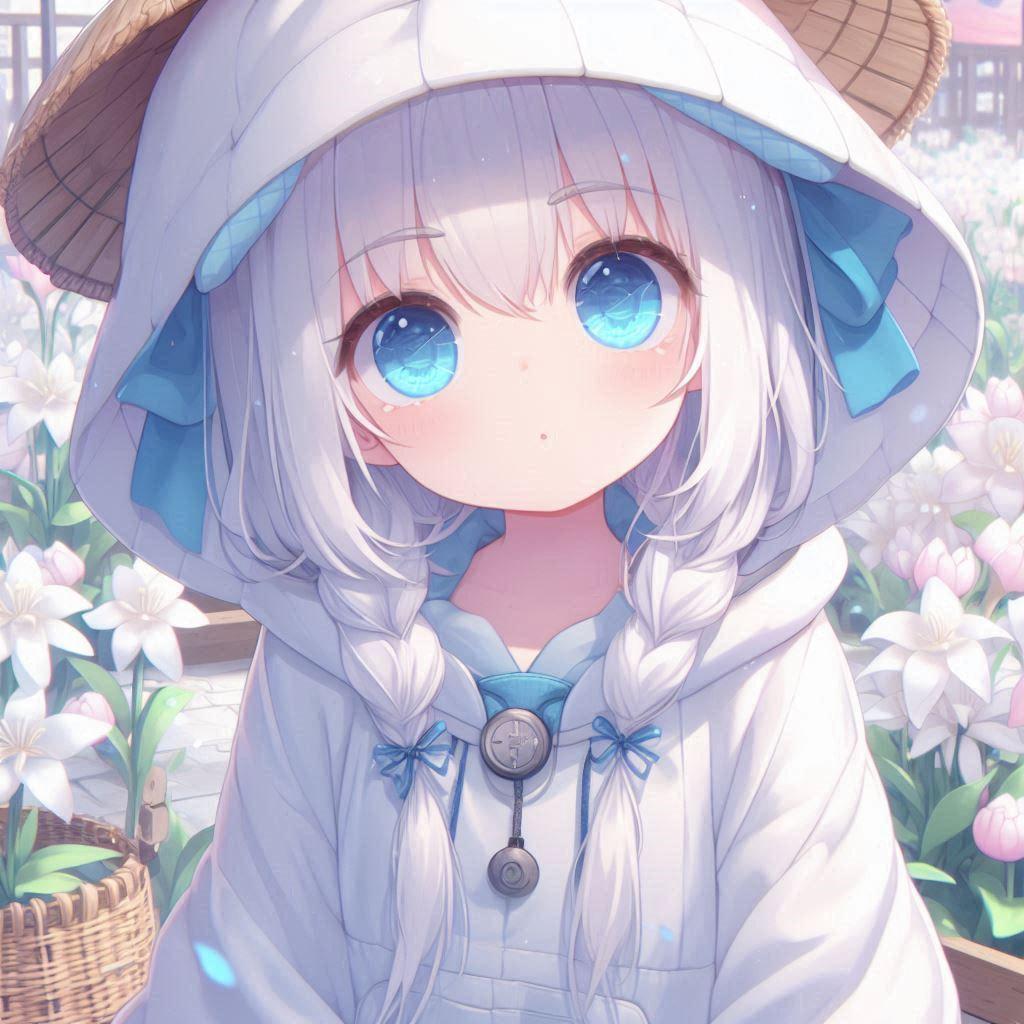 白髪の可愛い女の子【174】 | の人気AIイラスト・グラビア