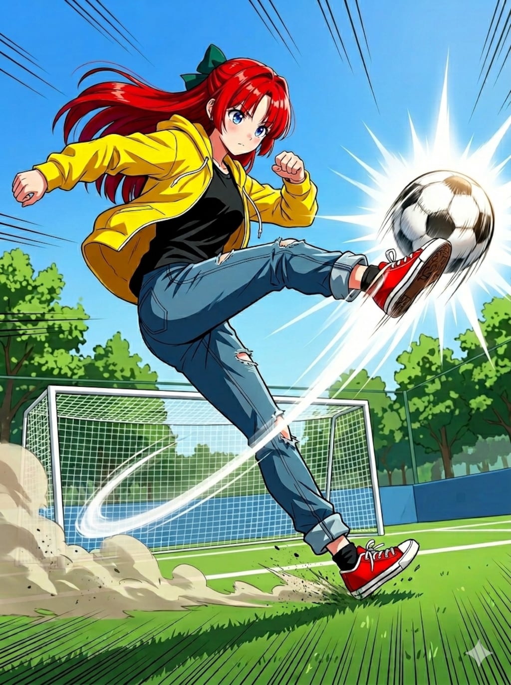 サッカーでテスト