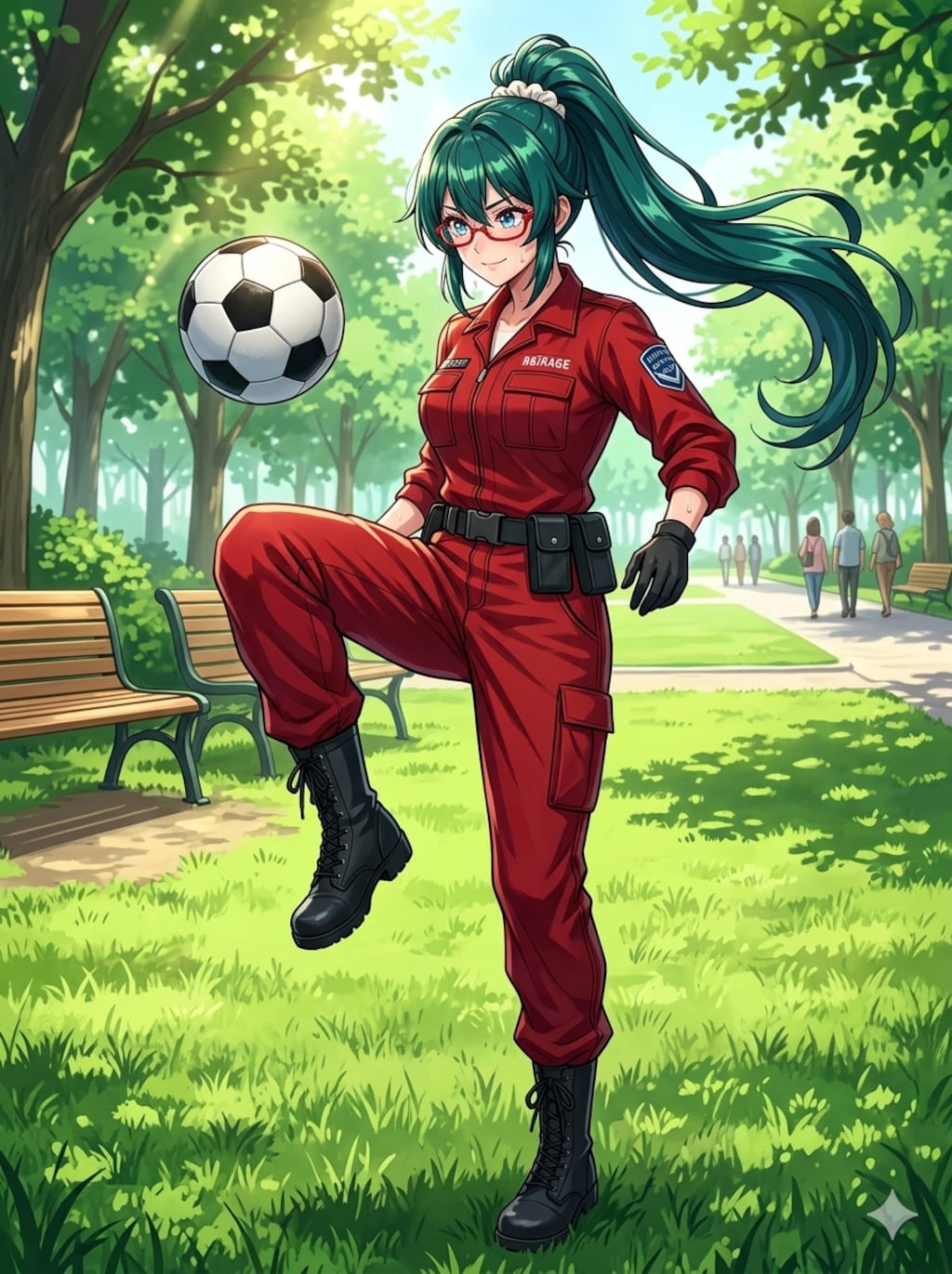 サッカーでテスト