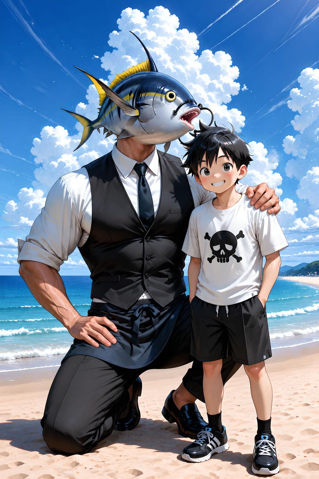 種田少年と🐟男